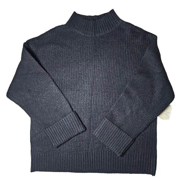 NWT Alter'd State Oversized Black Mock Neck Sweater Top XXL - Picture 1 of 8